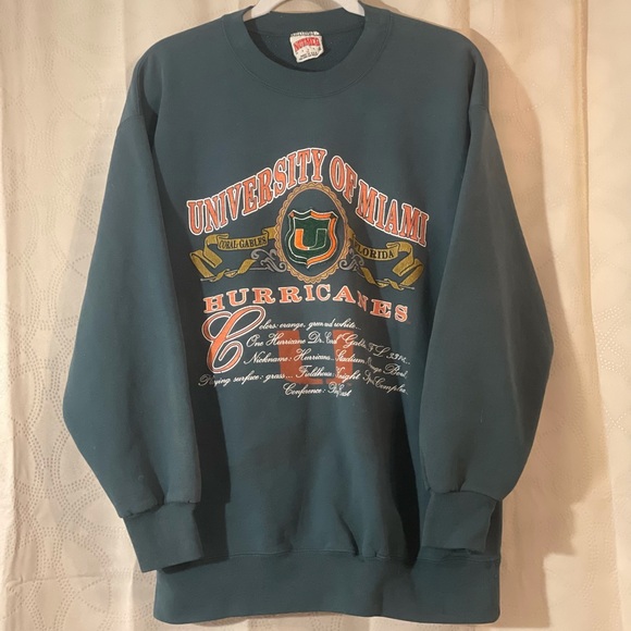 Nutmeg Sweaters - Vintage Nutmeg University of Miami Sweater
